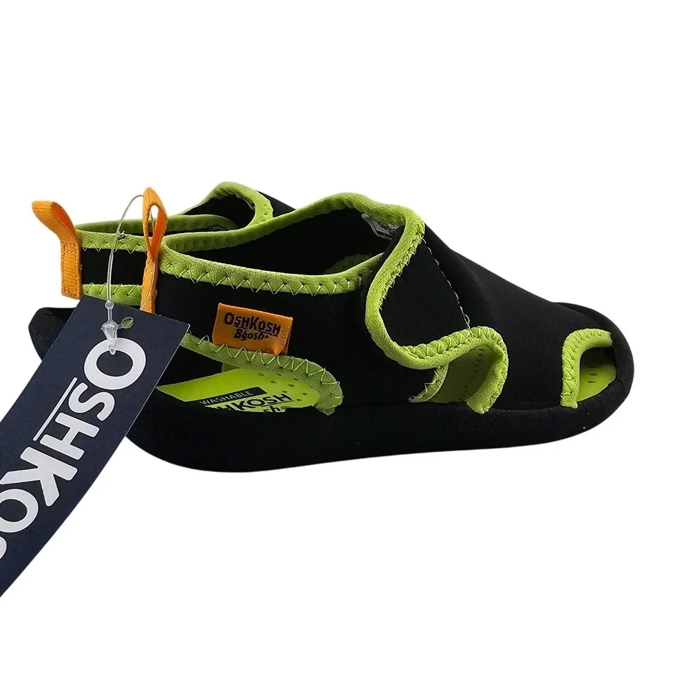 OshKosh‎ Bgosh Toddler Boy's or Girl's Sandals Black Green - Size 9 - New